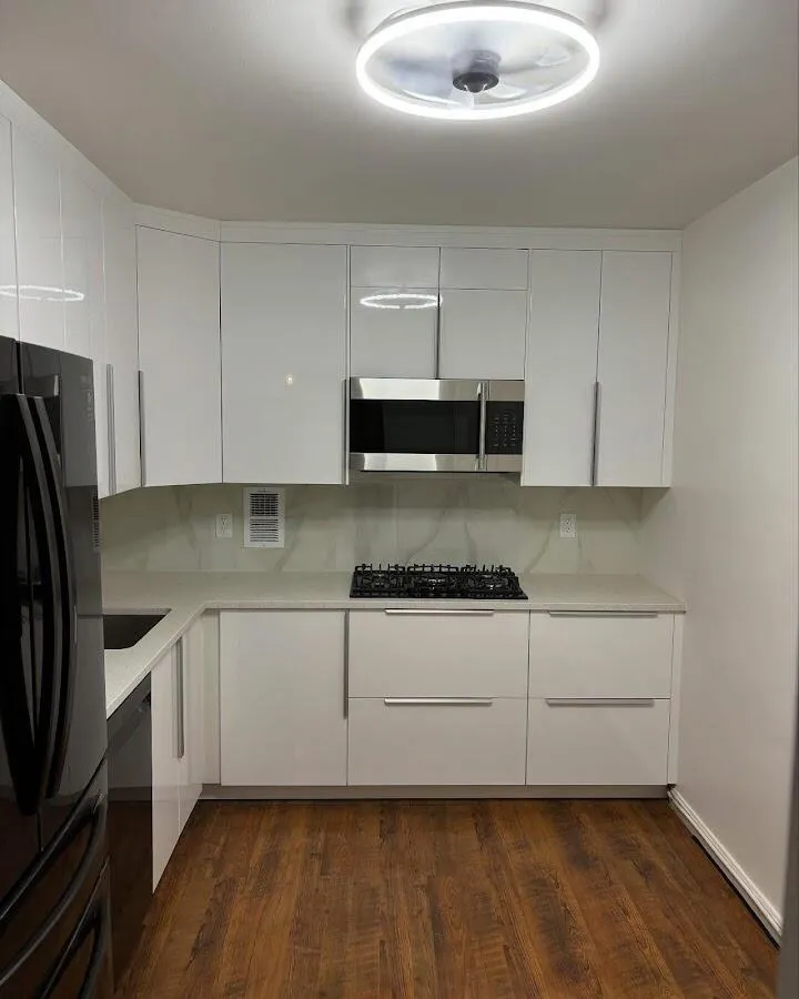 Renovated kitchen with quartz countertops in Margate